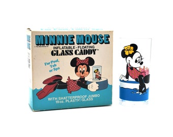Minnie Mouse Inflatable Floating Glass Caddy IOB 1987