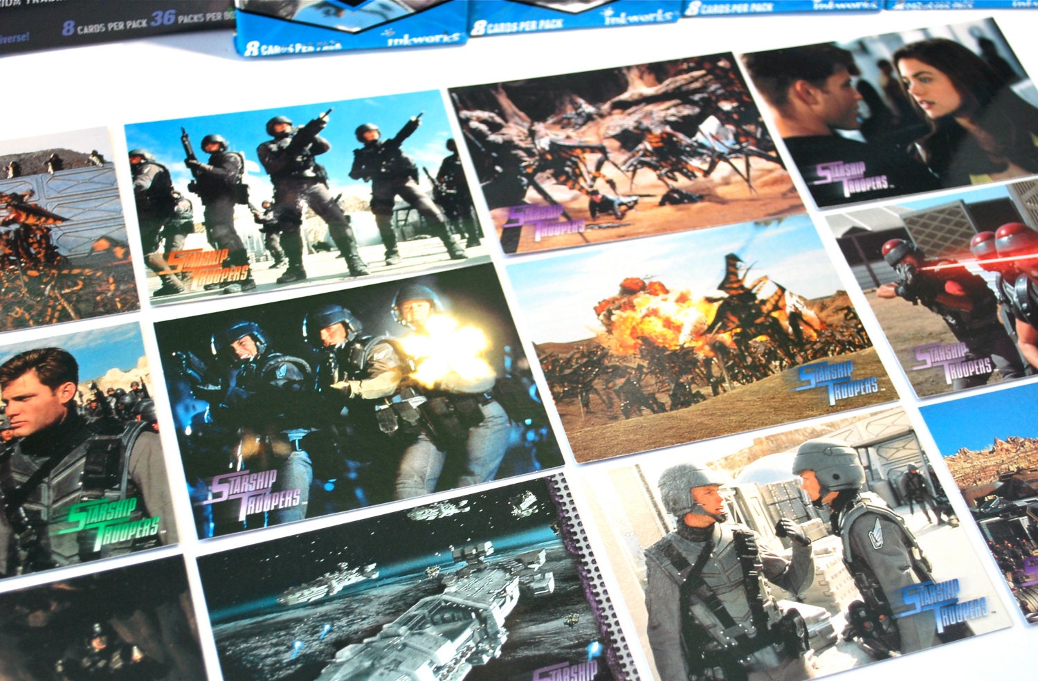 4 Packs Starship Troopers Trading Cards by Inkworks Bugs, Bugs