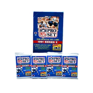 4 Packungen mit 1991 Pro Set Football Cards Series 1 Mögliche Bill Belichick RC, Bo Jackson, Emmitt Smith & andere Hall of Famers