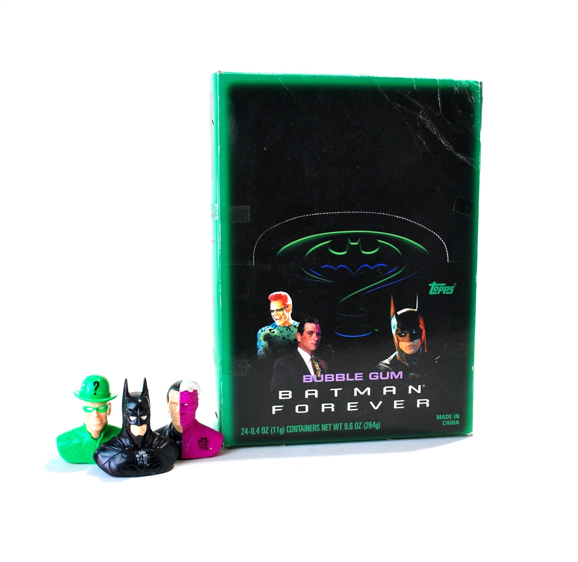 Batman Forever Candy Container Set Batman, Riddler, & Two Face Old ...