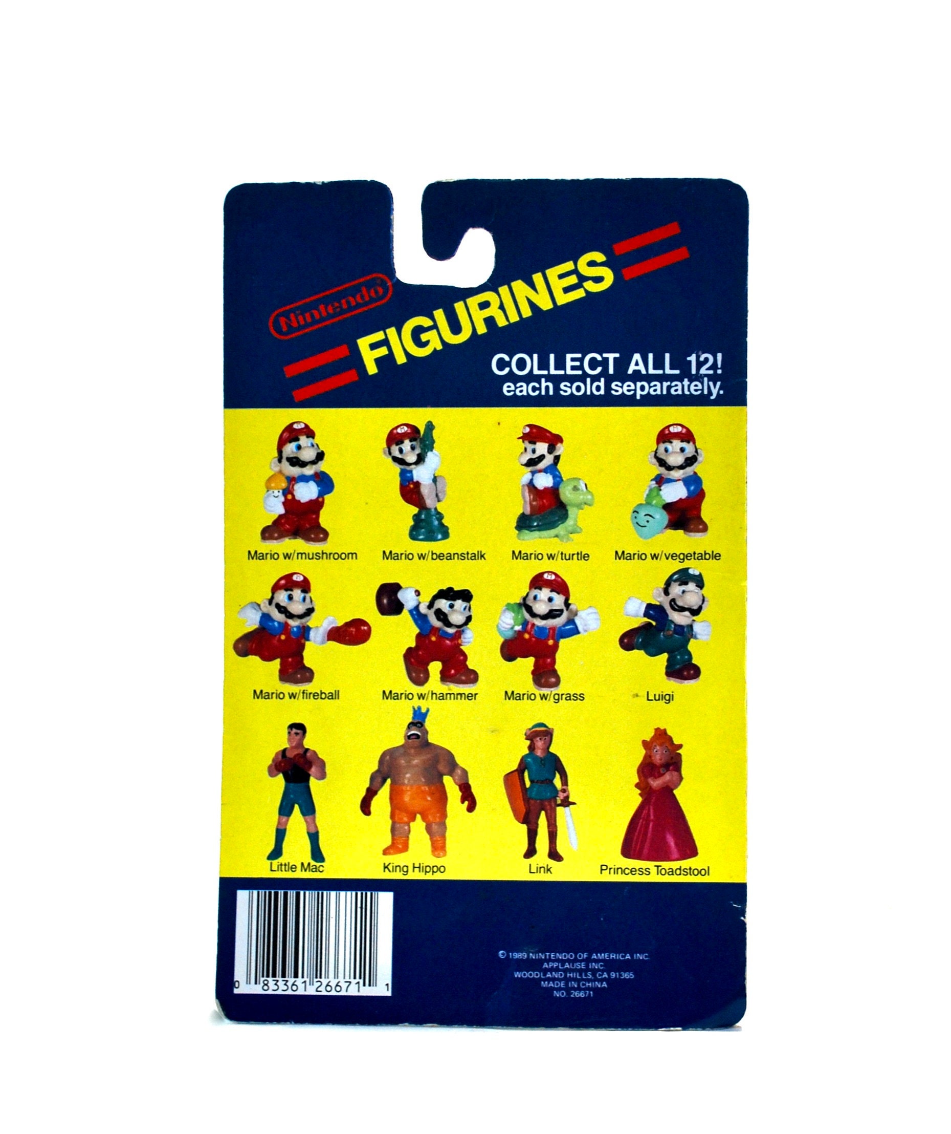 Nintendo Super Mario Figure Collection 1989 Mario W/turtle Nintendo Super Mario Figure Collection 1989 Mario W/turtle