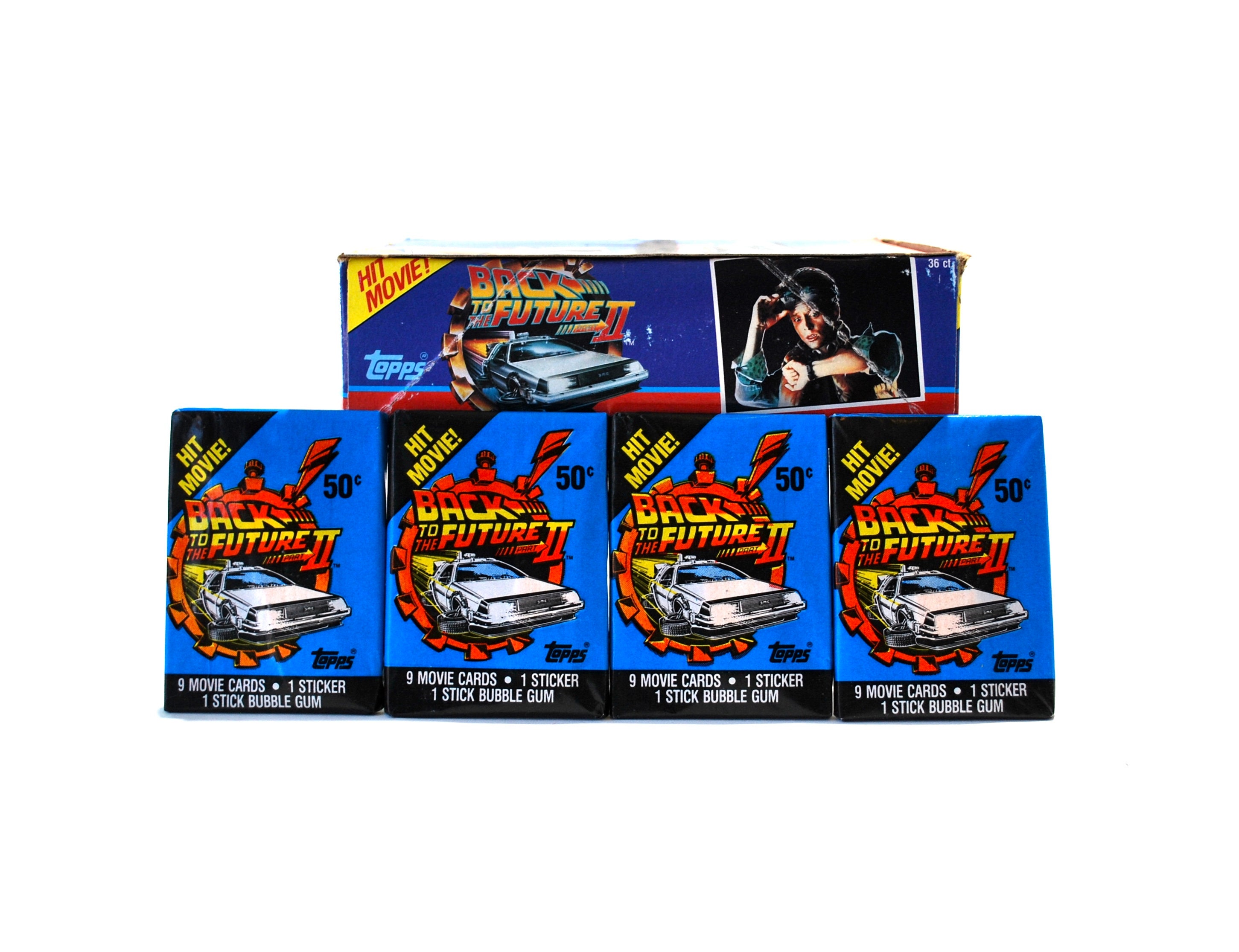 4 Back to the Future II Trading Card Packs Topps 1989 Etsy