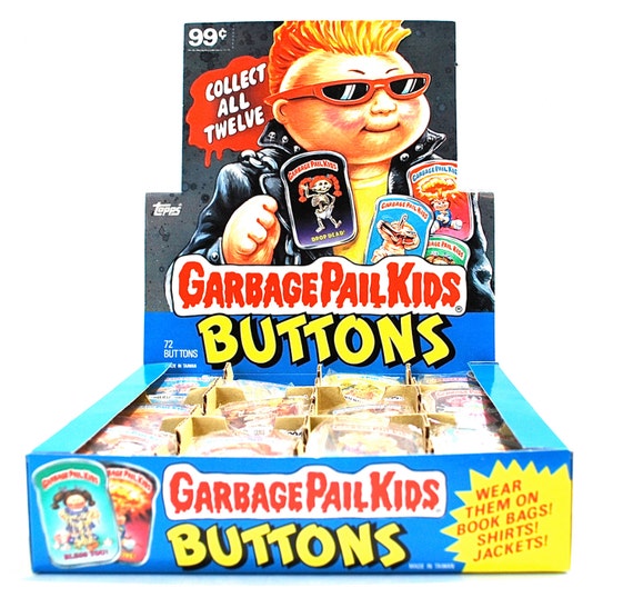 12 Garbage Pail Kids Buttons Complete Set 1986 Adam Bomb, Fresh