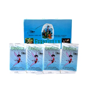 Lot de 4 cartes à collectionner Fern Gully fabriquées par Dart Flipcards 1992
