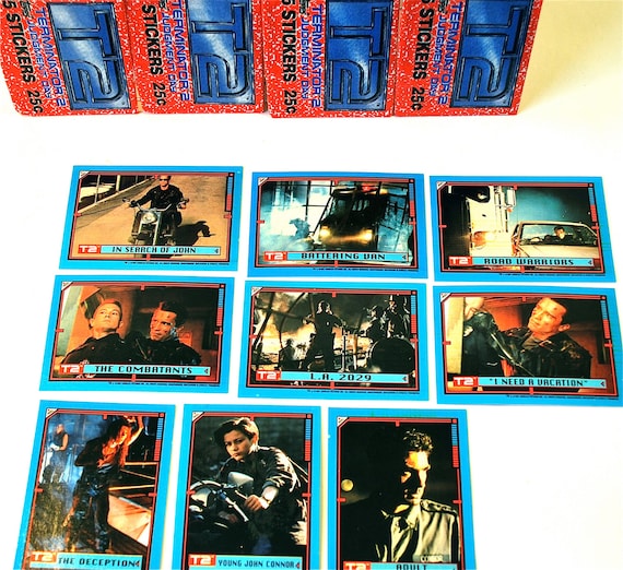 Topps のターミネーター T2 ステッカー 4 パック アーノルド