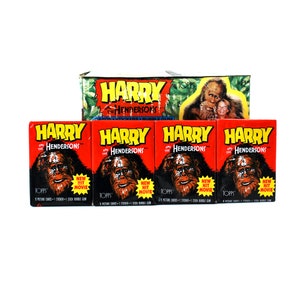 4 packs of Harry And The Hendersons Trading Cards by Topps 1987 image 1