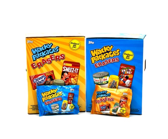 4枚セット 英語版 ポクスウォーカー/Poxwalkers Wacky Packages Eraser Packs Series 1 & 2 Topps GPK Parodies - Etsy