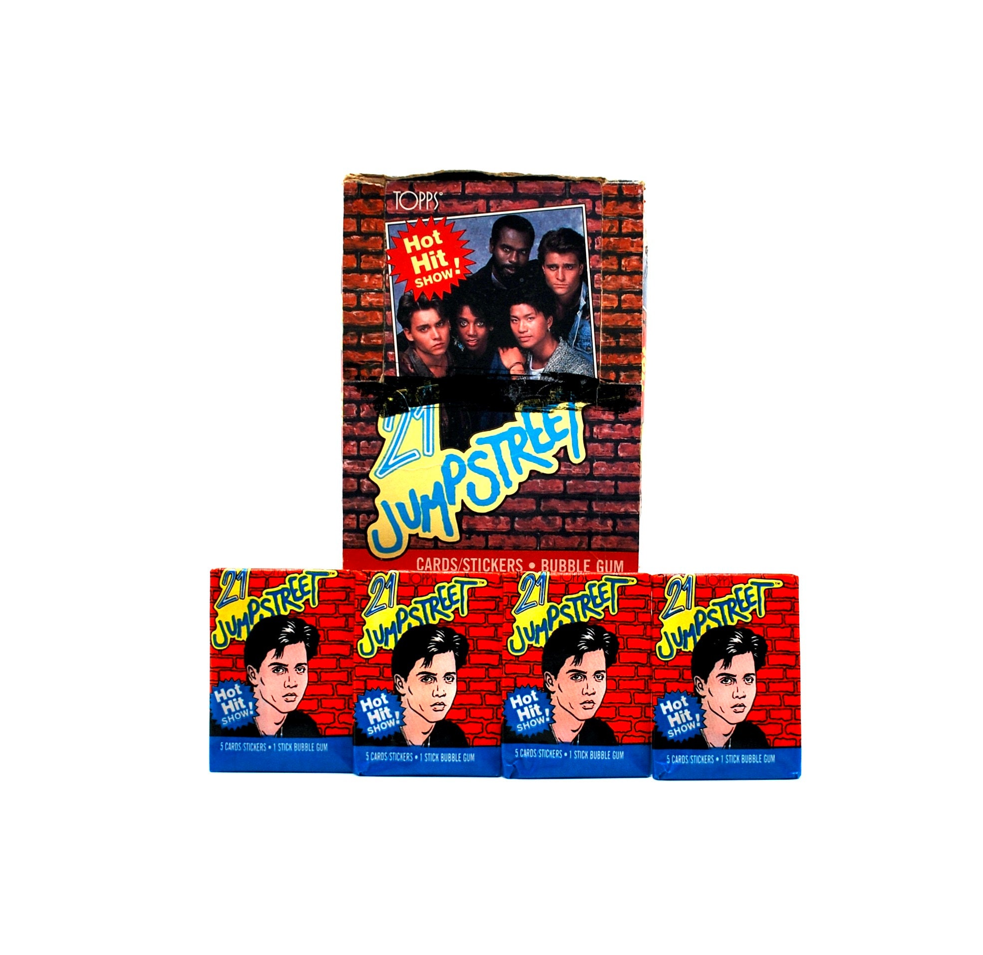 4 Packs 21 Jump Street Trading Cards & Stickers Johnny Depp - Etsy