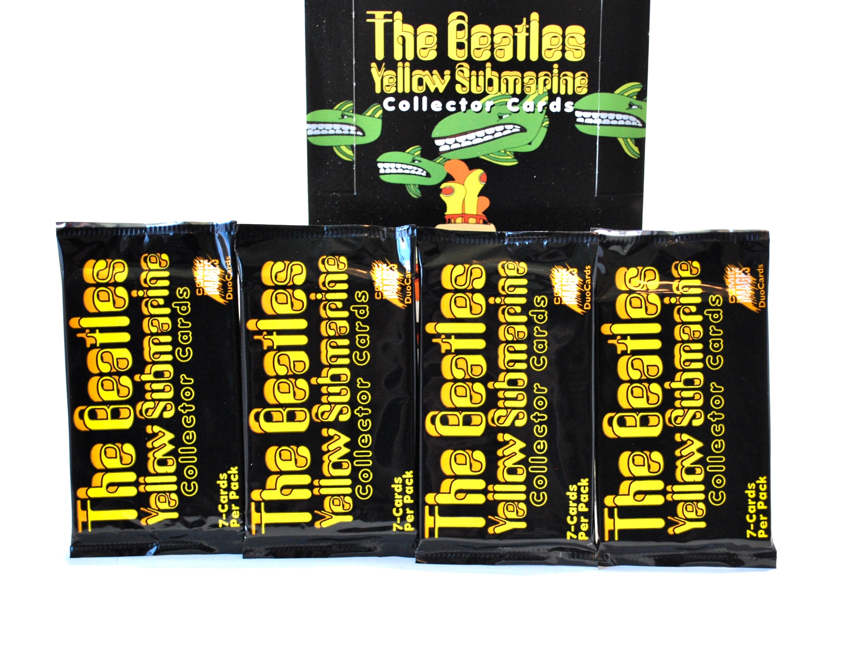 4 Packs of the Beatles Yellow Submarine Trading Cards by Comic