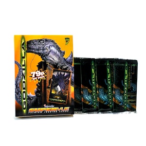 4 Päckchen Godzilla Supervue Sammelkarten von Inkworks 1998