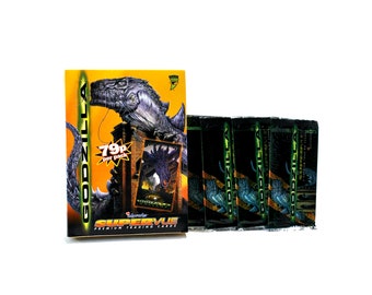 4 Packs of Godzilla Supervue Trading Cards by Inkworks 1998