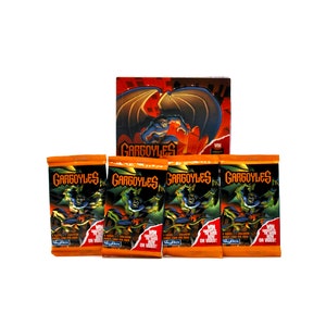 4 confezioni di carte collezionabili Gargoyles di Skybox 1995 Disney