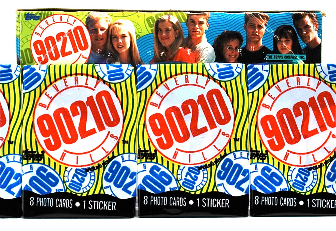 4 Beverly Hills 90210 Trading Card & Sticker Packs by Topps Etsy