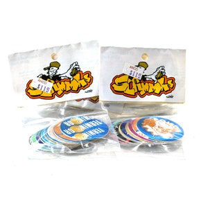 POGS 1994 USA Strebor Capz - Flembe, Barf-A-Thon, Anal-ysis - SUPER ULTRA RARE