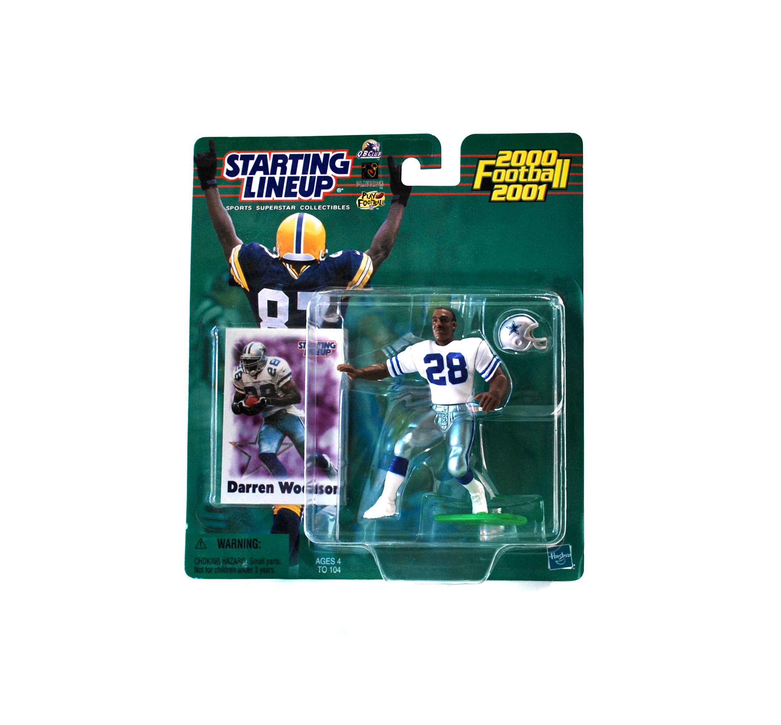 ROOKIE 2000-2001 HASBRO STARTING LINEUP DARREN WOODSON of the DALLAS COWBOYS