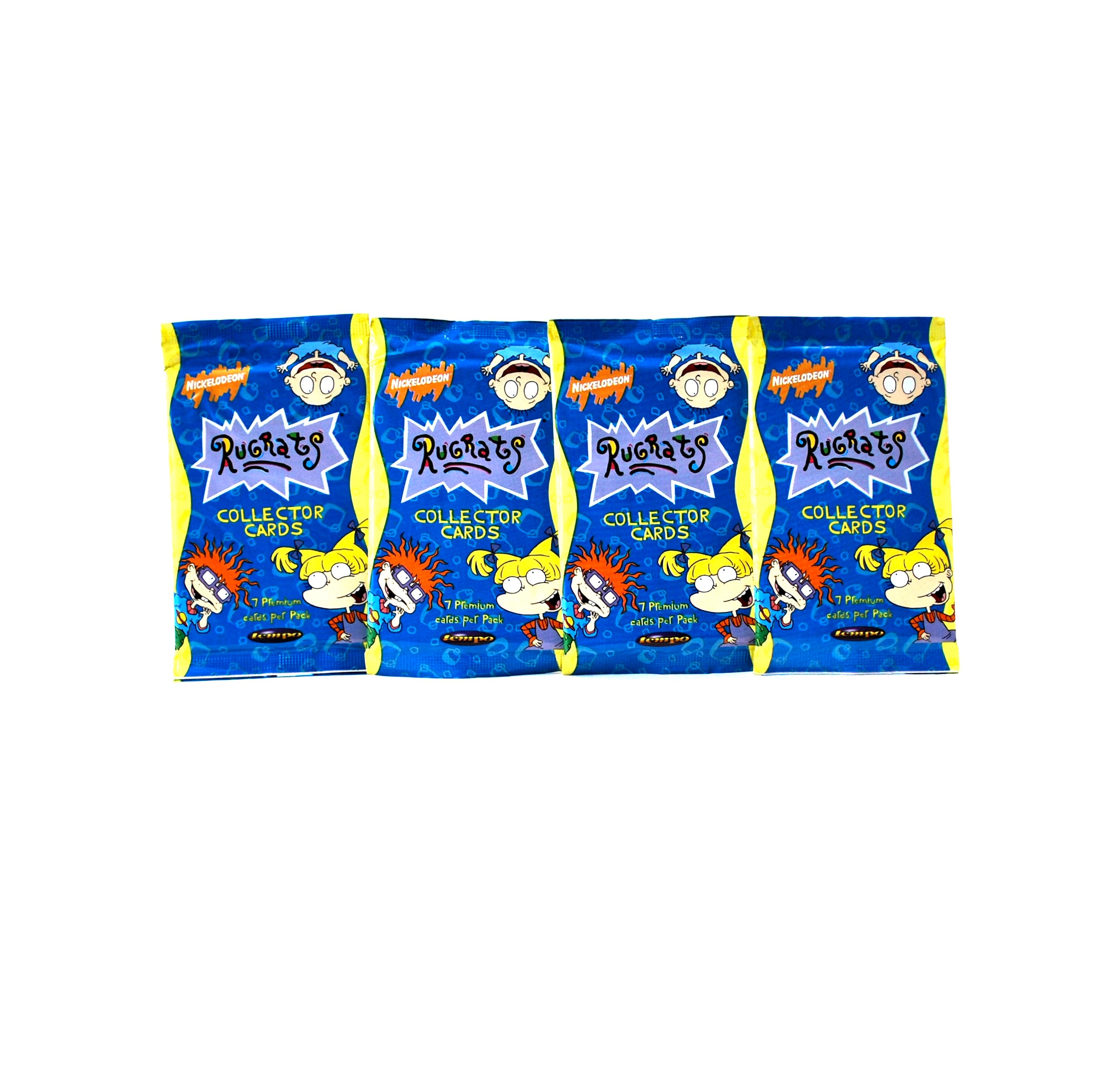 アメトイ　Rugrats COLLECTOR CARDS　海外 4 Packs of Rugrats Trading Cards by Tempo 1997 Nickelodeon Tommy
