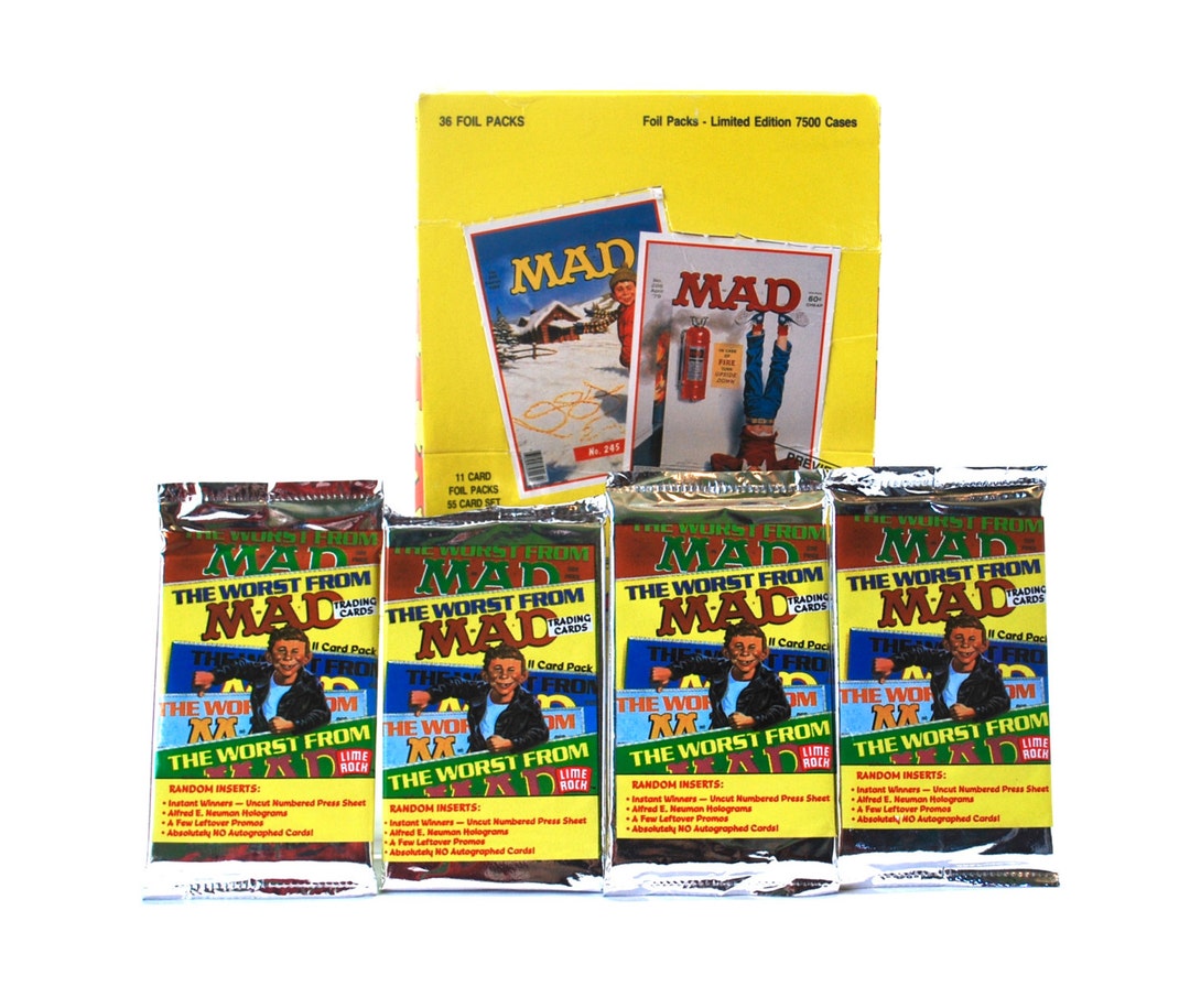 4 MAD Trading Card Packs 1992 Etsy