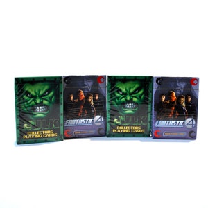 Fantastic Four & Incredible Hulk Spielkartendecks von Cards Inc Marvel Avengers