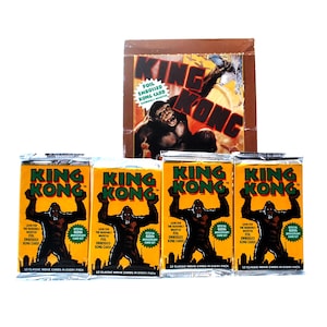 4 Pacotes de Cartas Colecionáveis King Kong da Eclipse 1993