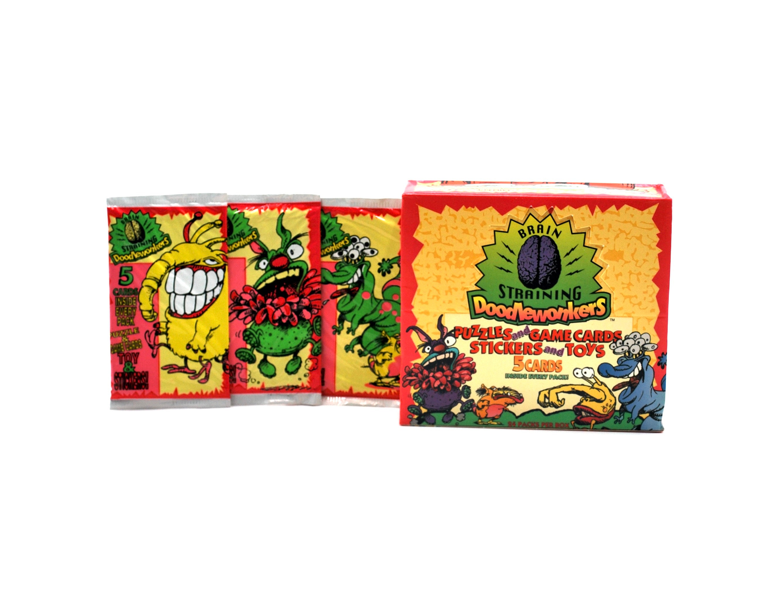3 Packs Brain Straining Doodlewonkers Puzzles, Game Cards