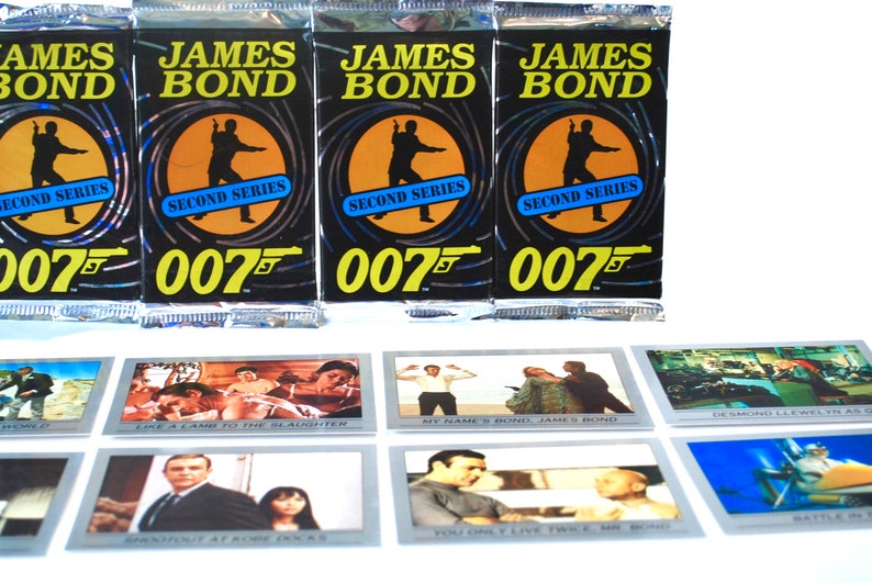 4 Packs James Bond 007 Trading Cards by Eclipse 1993 Series 2 - Etsy