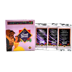 3 paquetes de cartas coleccionables de La Bella y la Bestia de Upper Deck 1992
