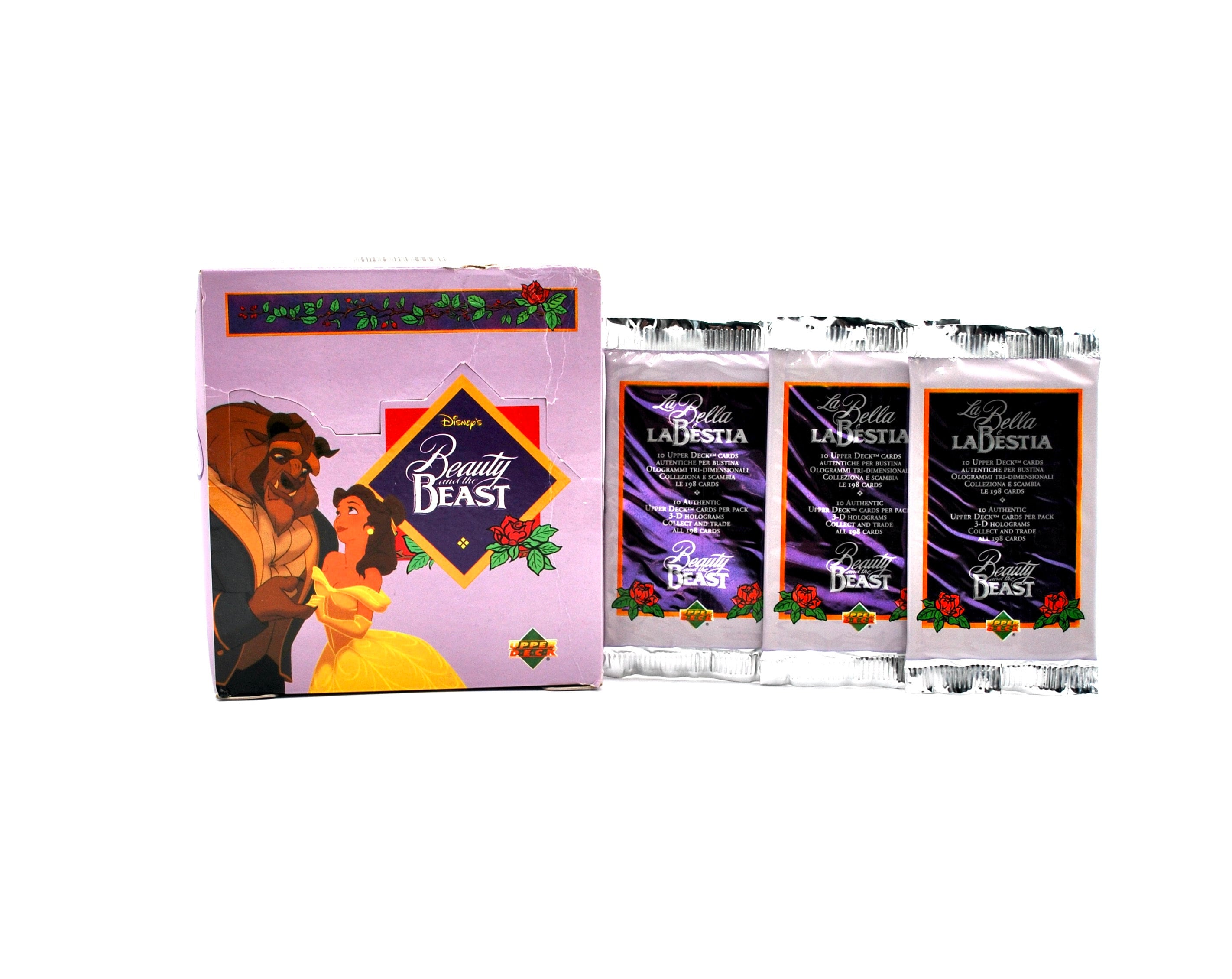 3 Packs Beauty and the Beast Trading Cards by Upper Deck 1992 - Etsy