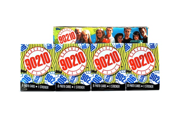 4 Packs of Beverly Hills 90210 Trading Cards & Stickers by Topps