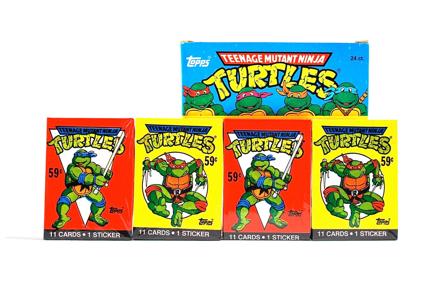 4 Packs of Teenage Mutant Ninja Turtles Cards & Stickers Jumbo - Etsy