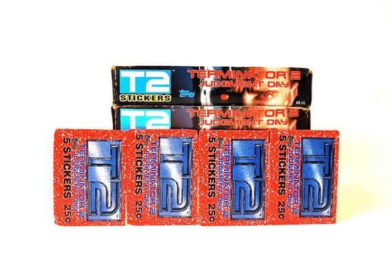 Topps のターミネーター T2 ステッカー 4 パック アーノルド