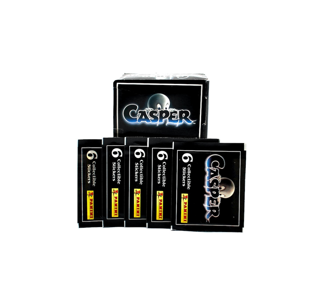 5 Packs Casper the Friendly Ghost Album Stickers by Panini 1995 - Etsy