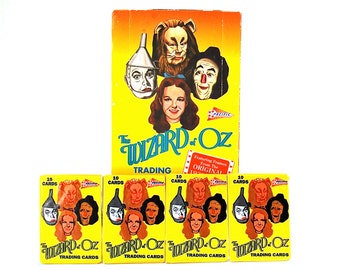 4 packs of Wizard of Oz Trading Cards by Pacific Judy Garland