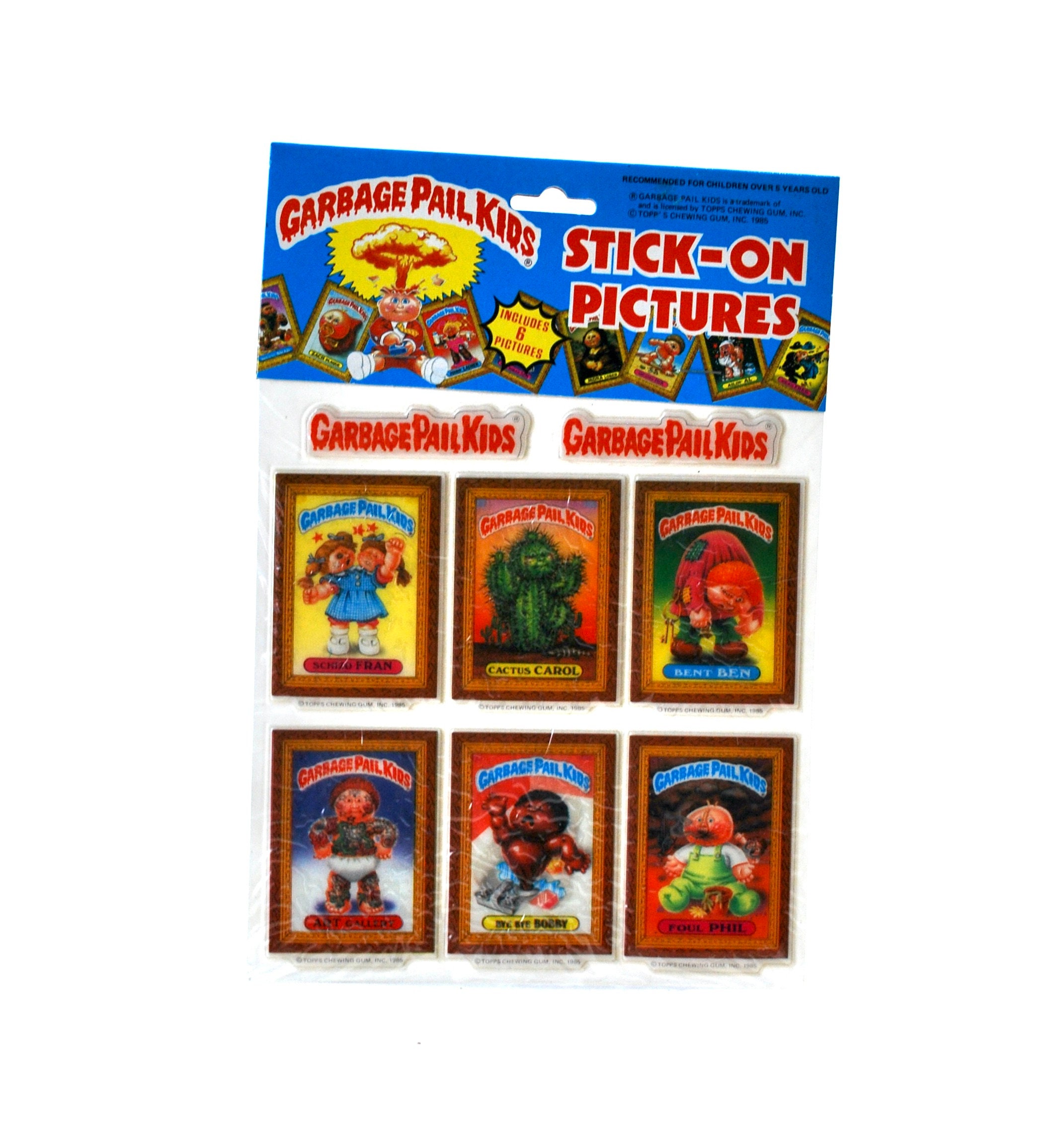GPK Garbage Pail Kids Stick-on Pictures Puffy Stickers Topps You Choose ...
