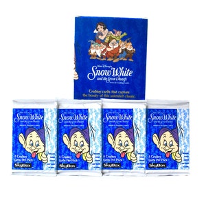 4 packs Snow White and the Seven Dwarves Trading Cards by Skybox Disney Wicked Queen