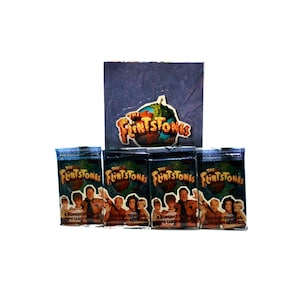 4 packs Flintstones Movie Trading Cards made by Topps 1993 John Goodman & Rick Moranis