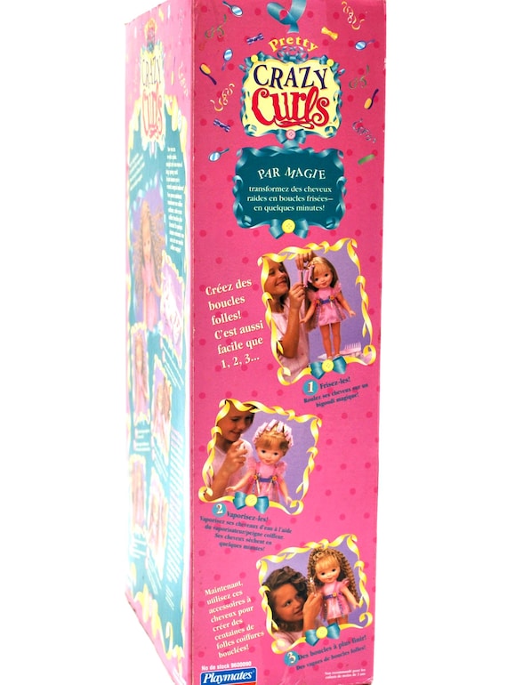 Pretty Crazy Curls Doll by Playmates NIB 1997 - Etsy