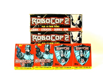 4 packs RoboCop Trading Card & Stickers by Topps
