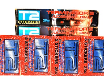 Topps のターミネーター T2 ステッカー 4 パック アーノルド