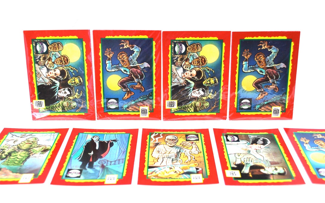 Universal Monster Trading Card Treats 6 Card Set Impel 1991 - Etsy
