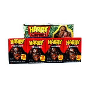 4 packs of Harry And The Hendersons Trading Cards by Topps 1987 image 5