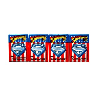 4 Packungen Superman III Aufkleber und Sammelkarten von Topps 1983