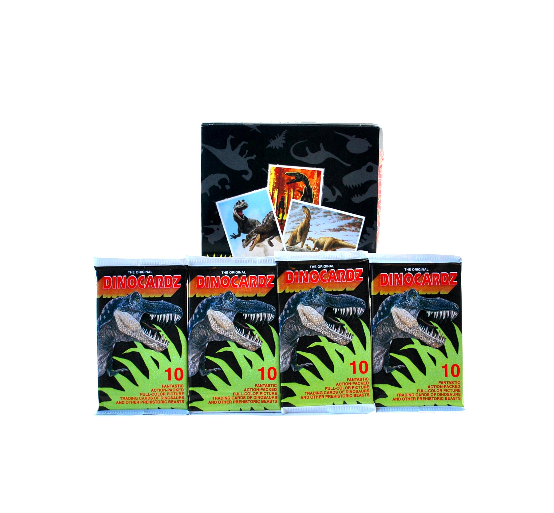 4 Packs Dino Cardz Trading Cards Approved by the Dinosaur Society