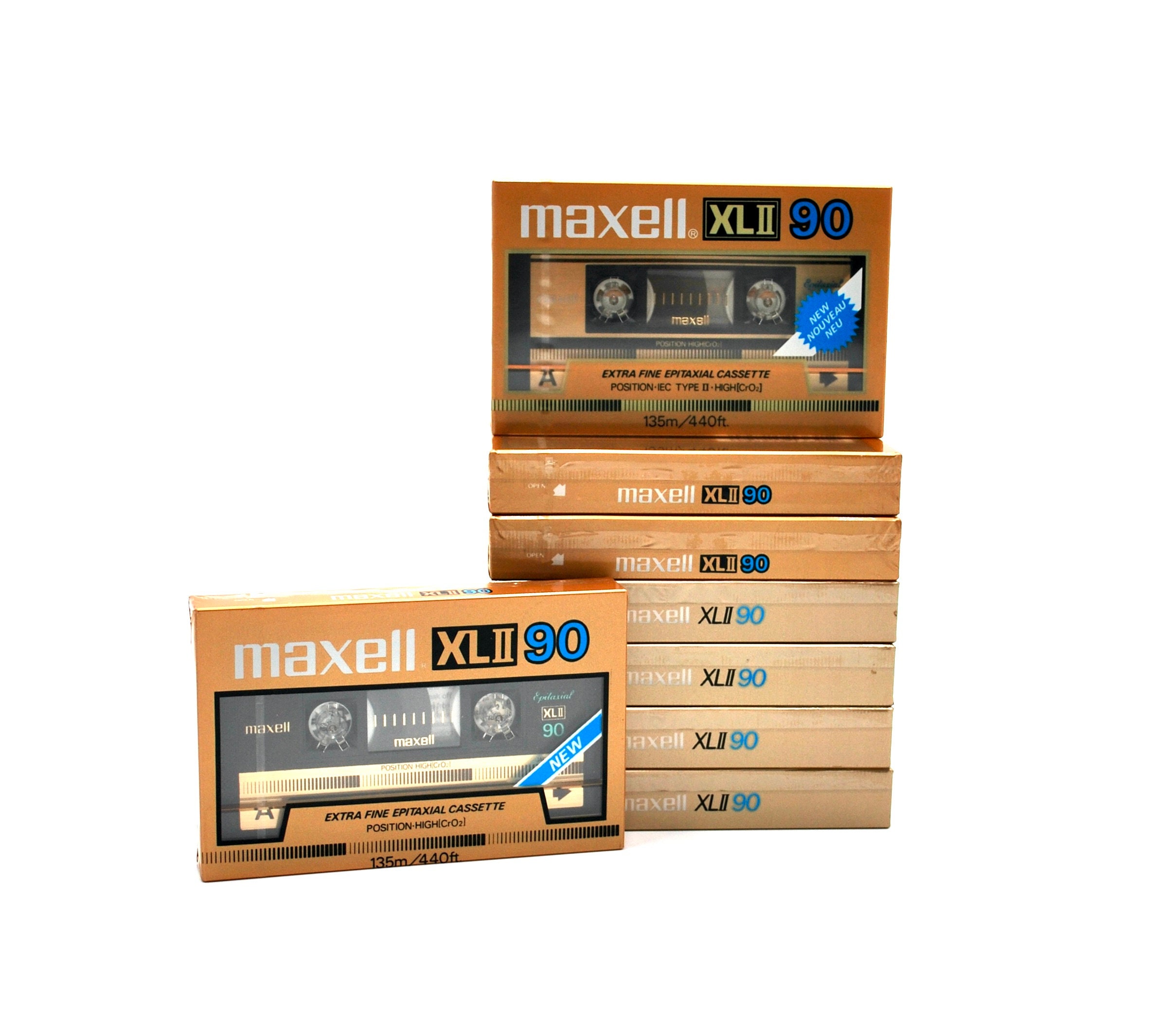 Maxell XLII 90 Type 2 Pure Epitaxial Blank Cassettes High Bias