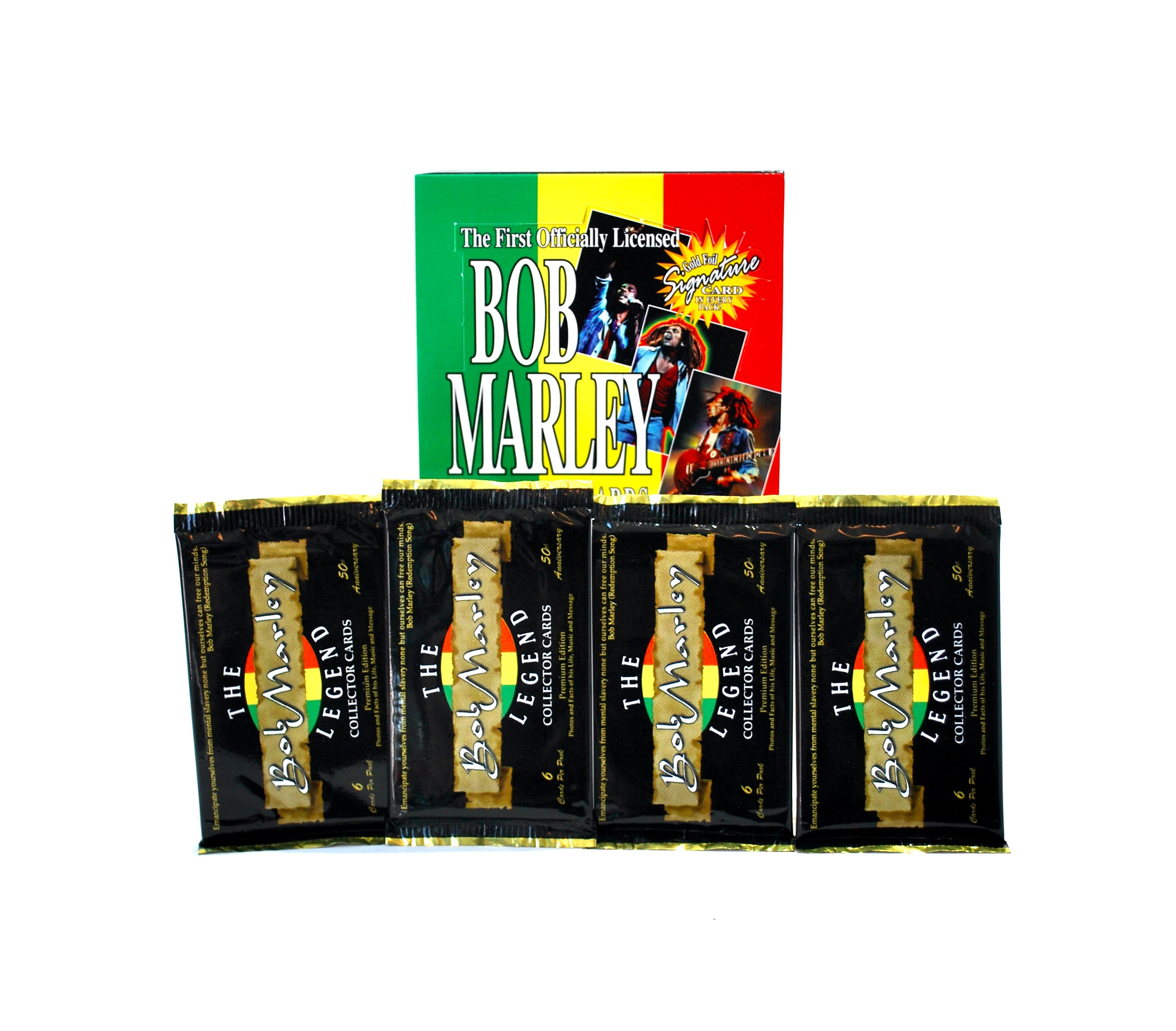 4 Packs of Bob Marley the Legend Collector Cards His Life, Music