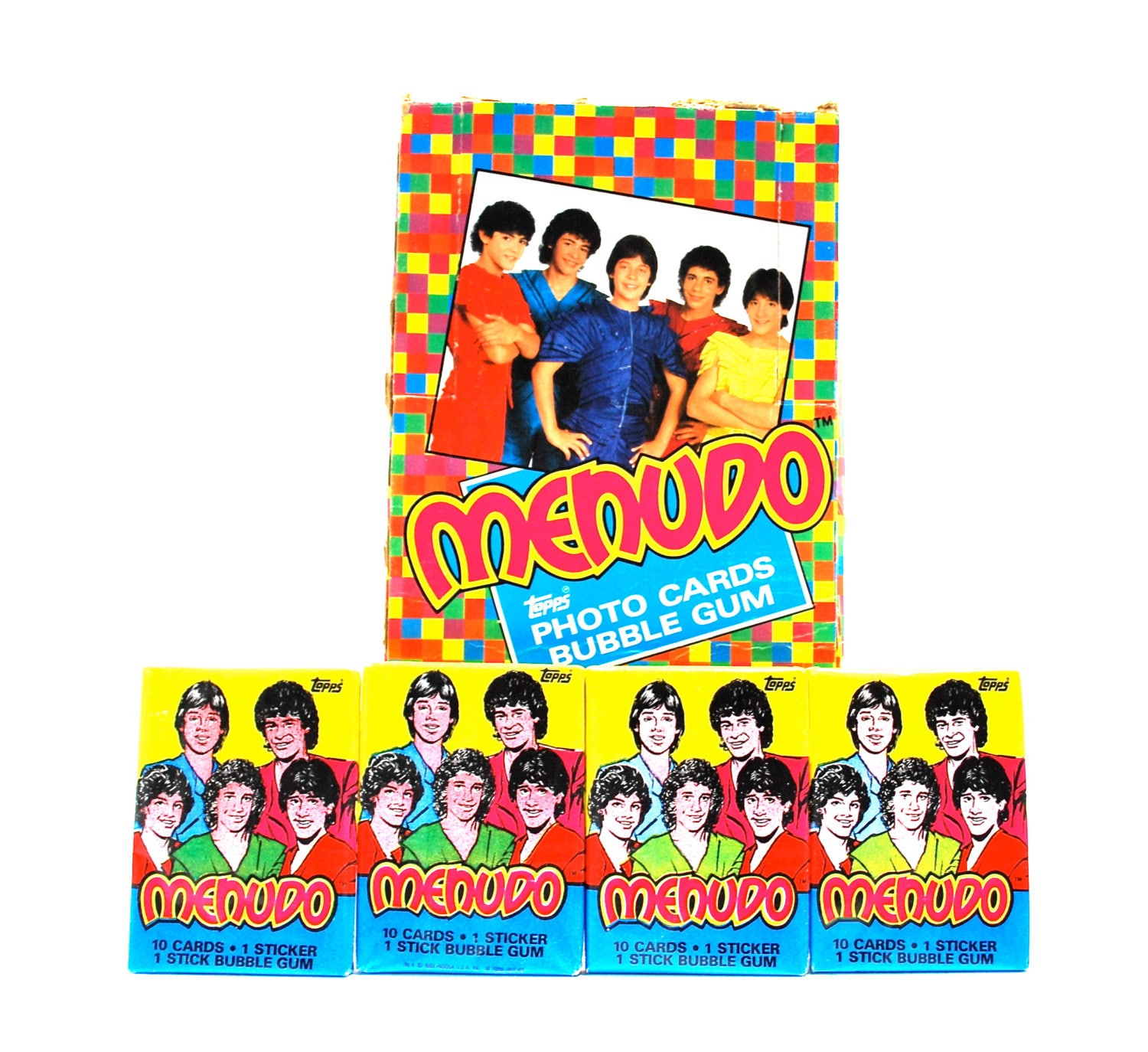 4 Menudo Trading Card & Sticker Packs by Topps Ricky Martin Etsy