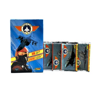 4 paquetes de cartas coleccionables Wings of Fire Aviones de combate Top Gun Air Force