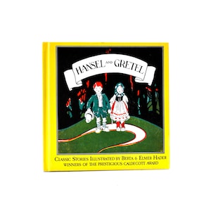 Hansel And Gretel by Berta & Elmer Hader HC Caldecott Award Classic