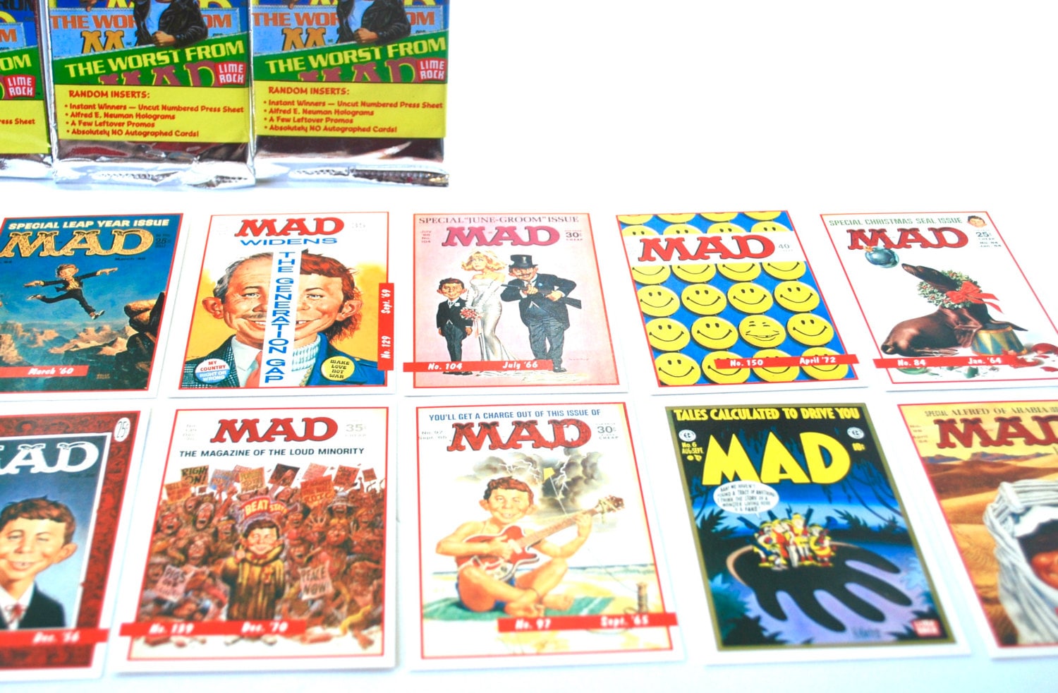4 MAD Trading Card Packs 1992 Etsy