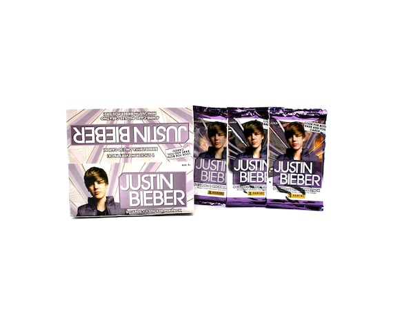 3 Packs Justin Bieber Trading Cards by Panini Look for Drake