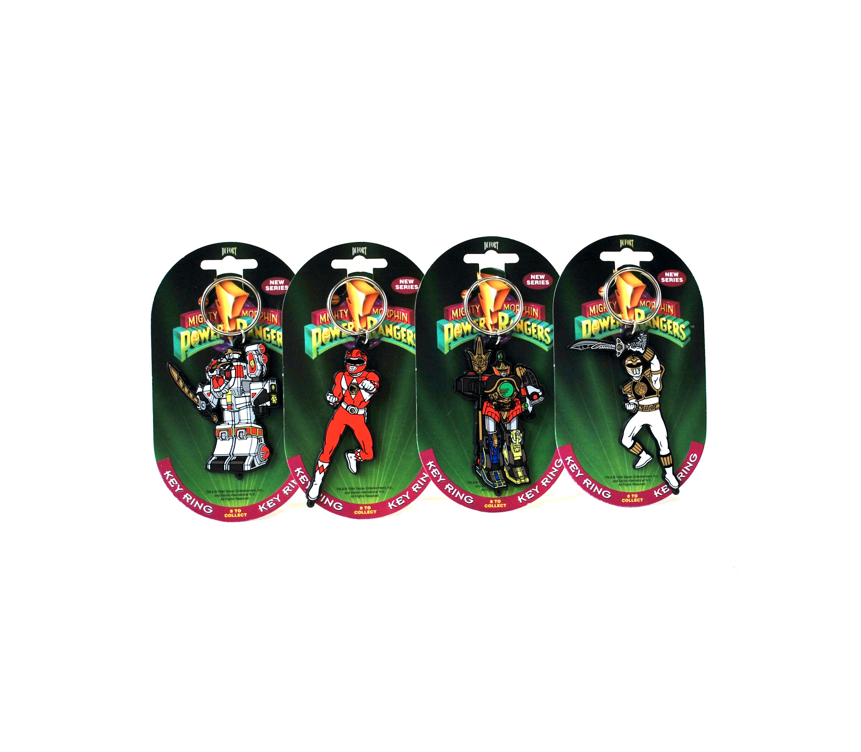 Power Rangers Key Ring Collection Old Stock 1994 Thunder Megazord